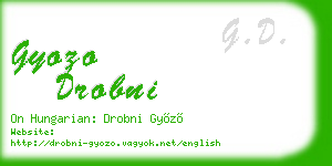 gyozo drobni business card